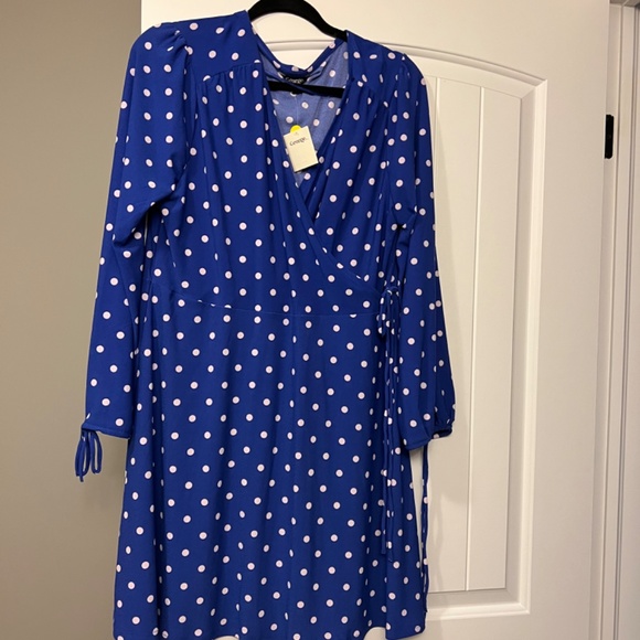 Blue polka dot dress - Picture 2 of 3